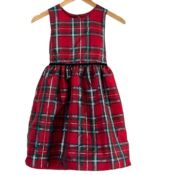 George Red Plaid Kids Formal Dress - Picture 1 of 12